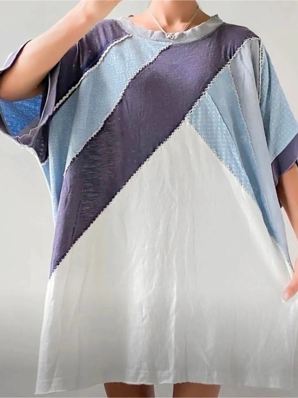 We The Free Patchwork oversized top